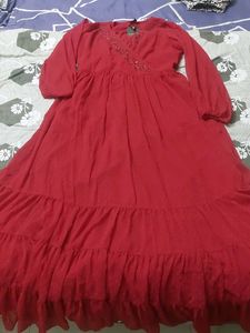 Beautiful Red Flowy Dress