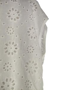 White Lace Eyelet Top LR-14