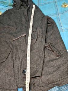 Cozy Grey Hooded Parka Jacket men women