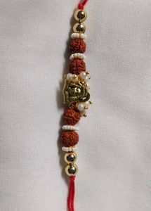 Ethnic Rudraksha Rakhi Bracelet