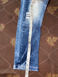 Distressed Denim Jeans