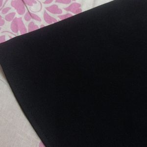 black mini skirt