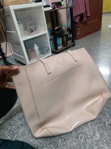 Beige Tote Bag
