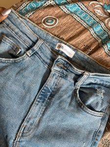 Zara Light Wash Denim Jeans
