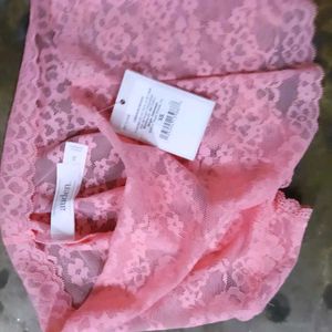 Auden Pink Lace Thong Panty