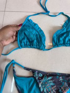 Teal Blue Bikini Set