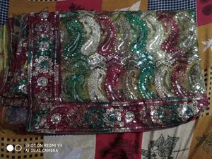 Net Saree Beautiful Multicolor