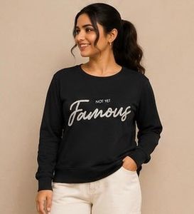 Black "Not Yet Famous" Sweatshirt