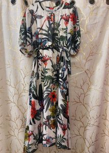 Floral Print Midi Dress