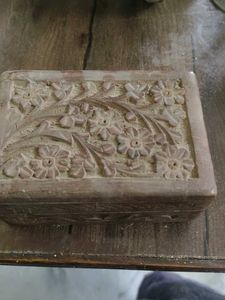 vintage Carved Wooden Decorative Box