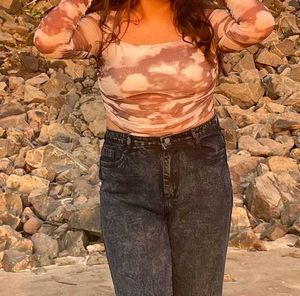 Brown Crop Top