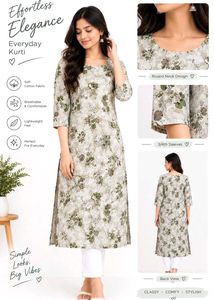 Floral Print Kurta (XXL) size