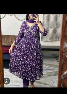 Floral frock with dubatta &amp; suit combo
