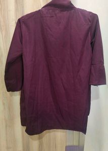 Purple top with attached jacket