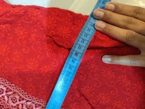 Elegant Red Kurta with white Pants