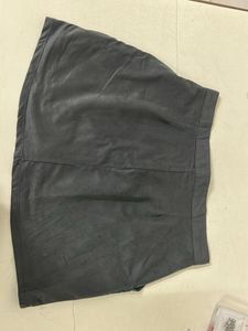 Black Faux Leather Mini Skirt