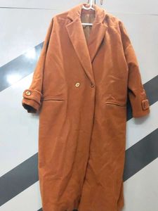 Elegant Longline Double-Breasted Coat
