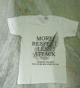 Brand New Unworn Graphic T-Shirt – "More Respect L