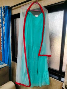 Stunning Turquoise Sharara Suit Price drop