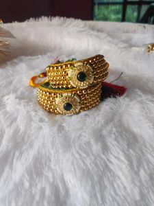 Exquisite Gold Beaded Bracelets