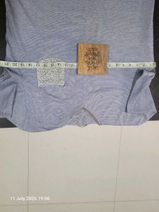 Men's Blue V-Neck T-Shirt
