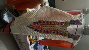 beautiful unstitched multi colour suit set