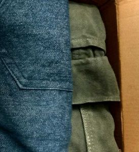 Denim & Olive Cargo Pants