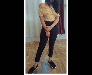 Outryt By Ajio Floral Crop Top