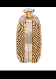 Stunning Gold Rhinestone Clutch Bag