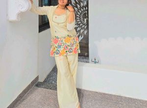 Elegant Embroidered Kurta Palazzo Set
