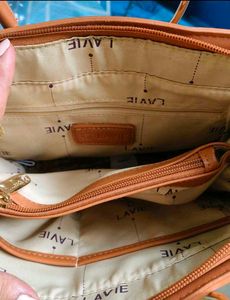 Lavie Brown Tote Bag with Handles