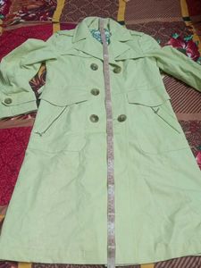 Vintage Yellow Trench Coat