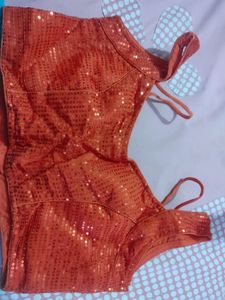 Backless Stylish Sequence Blouse
