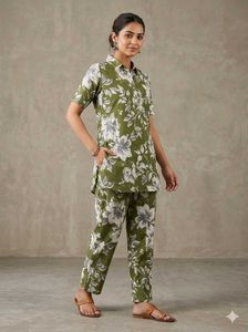 Women's Floral Print Kurta Set