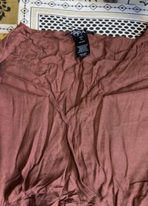 Stylish Ruched Brown Top