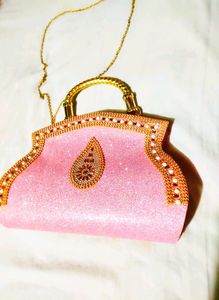 Sparkling Pink Evening Clutch