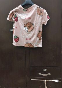 Cute Bear Print Tee