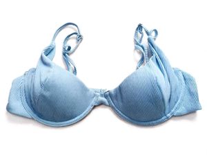 🎀Light Blue Ribbed Bikini Top