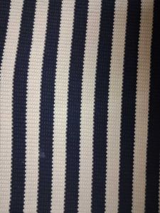 Striped Polo Neck Crop Top