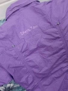 Purple Short Sleeve Button-Up Shirt
