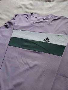 Adidas Lavender Color Block Sweatshirt