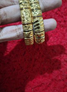 Elegant Gold Tone Bangles
