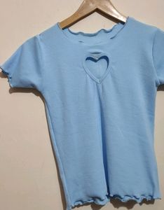 Light Blue Top For Baby Girl  8 -9 Year 28 Bust