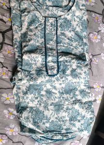 Floral Print Kurta Set