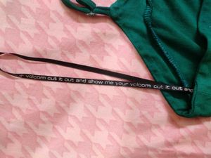 Green &amp; White Striped Maxi Dress Canadian Brand