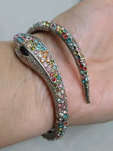 Sparkling Snake Bangle Bracelet