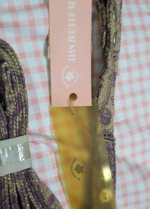 Purple Beaded Floral Hobo Handbag