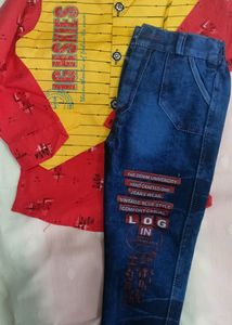 Shirt Paint With Denim Set Of 2