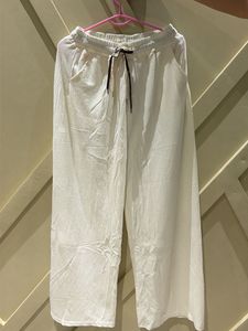 Cream Wide Leg Pants