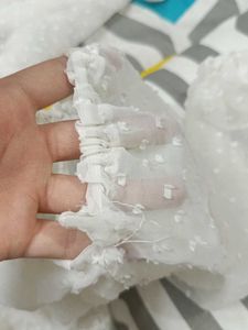 white net partywear top